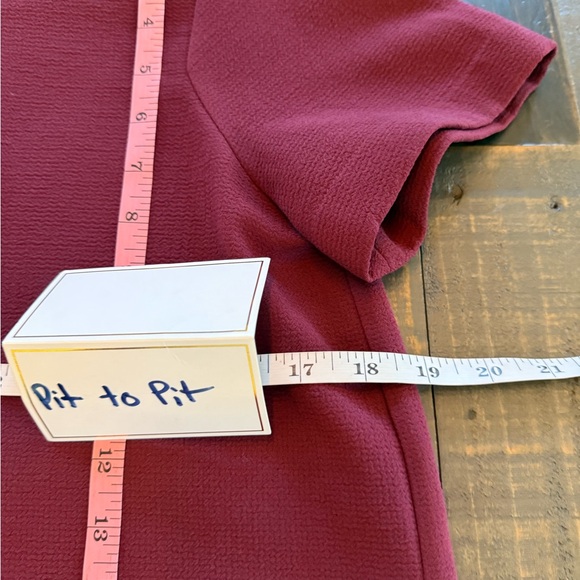 Madewell burgundy oversized blouse size XS - Picture 8 of 8